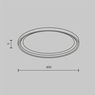 ����������� ������ ��� ����� Maytoni Intro (�����) DLA110-B GU10 ������, IP20,