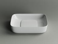Раковина накладная Ceramicanova Element 600х375х145, прямоугольная, белый CN5021