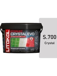 Затирка эпоксидная LITOKOL CRYSTAL EVO S.700 Crystal для мозаики, серебристая 2,5 кг