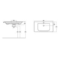 �������� ��������� ��� ����� Caprigo SOFT 90 (895x455x160) �������� SF 90