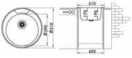 ����� ������� Ukinox Favorit D510 ������� ����������� ����� 0,6��, ���� 3 1/2, FAM 510 -GT6K 0C