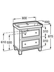 ����� ��� �������� Roca Carmen 80, 760�480�660 2 ����� ����� ���. ZRU9307845
