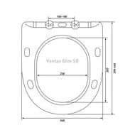 BERGES комплект инсталляция NOVUM 525, клавиша D5 черный мат., унитаз VENTAS Rimless, сиденье 043238