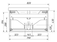����� ��� �������� Caprigo Ponza-A 80 (820�472�480) ���������, �����, ����� ����., 1��. 13512F-�231