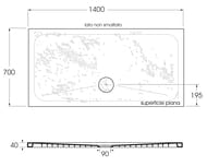 ������� ������ Azzurra Pietraceramica (1400�700�40) �������������, ��������, ����� PEPD14007040GE