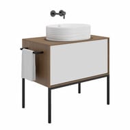 Раковина KERAMA MARAZZI AMAREMARE Artbasin Sabbia накладная, 500х366х180, белая мат. SA.wb.50\WHT.M