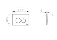 ������� ����� ������� VITRA Origin 244�165�9 �������, ������� ������, ���� 740-2480