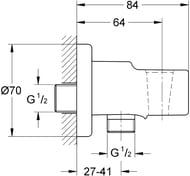 Шланговое подключение Grohe Relexa D15 28628000