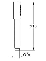������ ��� Grohe Sena Stick 26465GN0 1 �����, EcoJoy 6,6 �/���, �������� ������� �������
