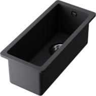 Мойка Omoikiri BOSEN 20-U-BL (200х440х170) подстольный монтаж, тетогранит, черная 4993153 — изображение 2