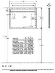 Зеркало Villeroy & Boch MORE TO SEE 14 (1400х750х47) с подсветкой A4291400 — изображение 2