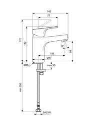 ��������� ��� �������� Ideal Standard Cerabase �������������, ������ �����, ��� �/�, ���� BC827AA