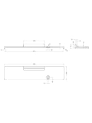 ����� ��� ����� Salini GABBIANO 1906201MF (900�200�72��) S-Stone �������, ������� �������