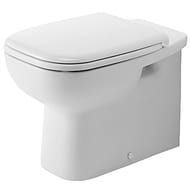 Унитаз напольный пристенный DURAVIT D-CODE 355х560 горизонтальный выпуск, крепление 21150900002