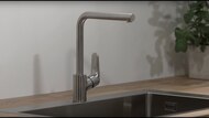Смеситель Hansgrohe Focus M41 для кухни 280 мм поворотный излив сталь 31817800
