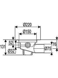  Uponor Drain 75/150, 332  , 1093057