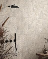 Керамогранитная плитка Vitra Quarstone Декор "Пэчворк" (600х600) серая K951843R (кв.м.)
