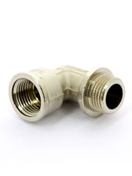 Уголок Tiemme 1/2"Вх1/2"Н с упором, лат.никелир, 1500141(1563N000404)