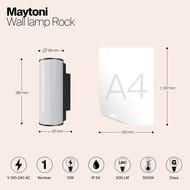 ��������� ���������� Maytoni Rock (���) O434WL-L12GF3K, 3000K 12�� IP 54, ������