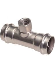 Тройник IBP BPress Inox 18х1/2"Вх18 PS4130G0180418 — миниатюра 1