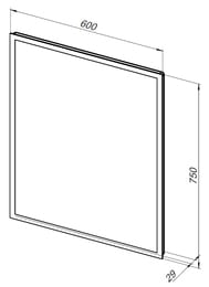 ������� ������� ������ (600�750x30) LED ���������/���.���������/����/��������/������ ������. 288963