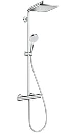 Душевая система Hansgrohe Crometta E 240 Showerpipe 9л/мин термостат, верхний и руч.душ 27281000