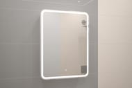 Зеркало-шкаф Континент ELLIOTT 600х800 с подсветкой, розеткой и сенсорным выключателем, правый