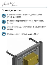 Инсталляция без клавиши смыва Для унитазов Jacob Delafon, Universal E29025-NF Встраиваемая — изображение 3