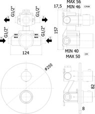   Paffoni Light LIQ018NO , 2 ,  d200,  