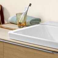 Раковина накладная Villeroy&Boch Subway 3.0 600х470х170, перелив, отв. под смеситель, белый 4A706G01