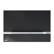 Кнопка для бачка-инсталляции ALCAPLAST STRIPE-GL1204 стеклянная, черная