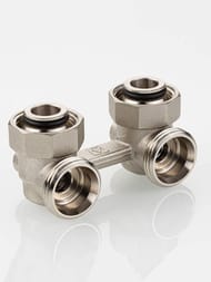 Узел для нижнего подключения радиатора VALTEC 3/4" угловой, евроконус VT.345.ANE.05 — изображение 2