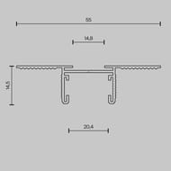 ���������� 2� ������������ ��� ��� 12,5�� Maytoni Basity (������) TRX172-122B, ������, IP20