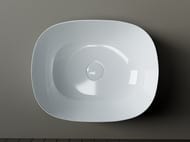Раковина накладная Ceramicanova Element 460х350х155 овальная, без перелива, белый CN6018