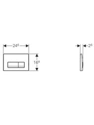 GEBERIT Delta 51 ������� �����, ������� ����, �������, ����� 115.105.11.1