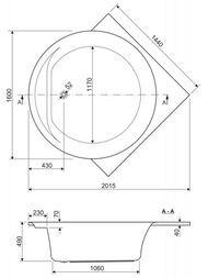 ����� ��������� CEZARES FI CORNER 160�160 �������, ������������ FI CORNER-160-160-49