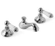 Смеситель для биде Devon&Devon Dandy MARF46CR на 3 отверстия, д/к, хром/керамика белая