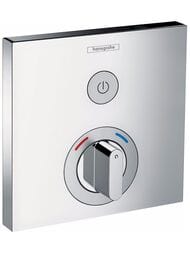Смеситель Hansgrohe ShowerSelect 15767000 термостат, для 1 потребителя, наружная часть, хром — миниатюра 1