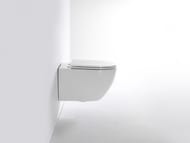 Унитаз подвесной TECEspring R 360х350х530 безободковый, с сиденьем, Tornado flush, белый 9700998P