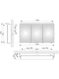 �������-���� Keuco Royal L1 1300�742�150 ���������, ������, �������, ����������� 13606171301