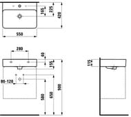 �������� Laufen VAL 810282 (550�420�155) 3 ��������� ��� ���������, �������� LCC