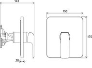 ��������� ��� ���� RAVAK Flat FL 066.00 �������� ������� ��� R-box Vari X070124