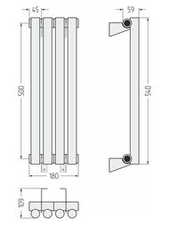 ������� �����-1 ������ �������� 500�180 (4 ����) ����. �����, ������. ����., 1/2", 00-0301-5004