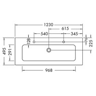 ����� � ��������� Burgbad Lin20 1230�622�495 ���������, 2 �����, 2 ���. ��� ����., �������� SGHJ123F5357