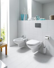 Биде подвесное Laufen PRO 8.3095.1.000.304.1 (360х560х345) 2 отверстия для подвода воды, отверстие под смеситель