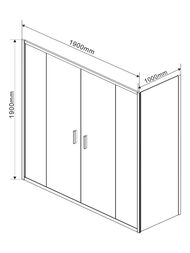 ������� ������ Vincea Garda 1900�1000�1900 ������� ����, ������������� VSR-1G21019CH