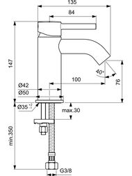    Ideal Standard CERALINE ,  76,   BC268XG