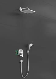 Душевая система Hansgrohe Crometta E 240 встраиваемая, верхний и ручной душ, хром 27957000