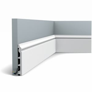 Плинтус Orac Decor SX118 (138х18х2000) белый (шт.)