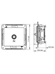 ������� Systeme Electric ATLASDESIGN TV ��������� 1DB �������� ����� ATN000691